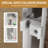 Aluminum Frame Double Sliding Shower Door, Tempered Glass Shower Door With Explosion-Proof Film And Stainless Steel Handles-117950851