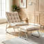 Chaise longue d'extérieur avec repose-pieds pour patio-129239805