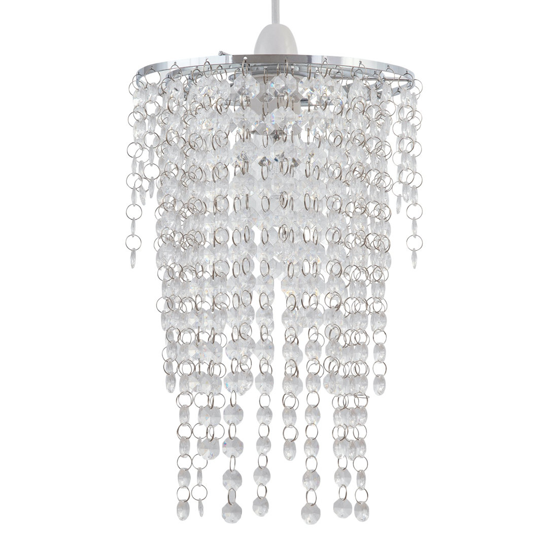 Jewell Acrylic Drum Pendant Shade