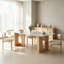 Ensemble de table de salle à manger rectangulaire moderne en faux marbre