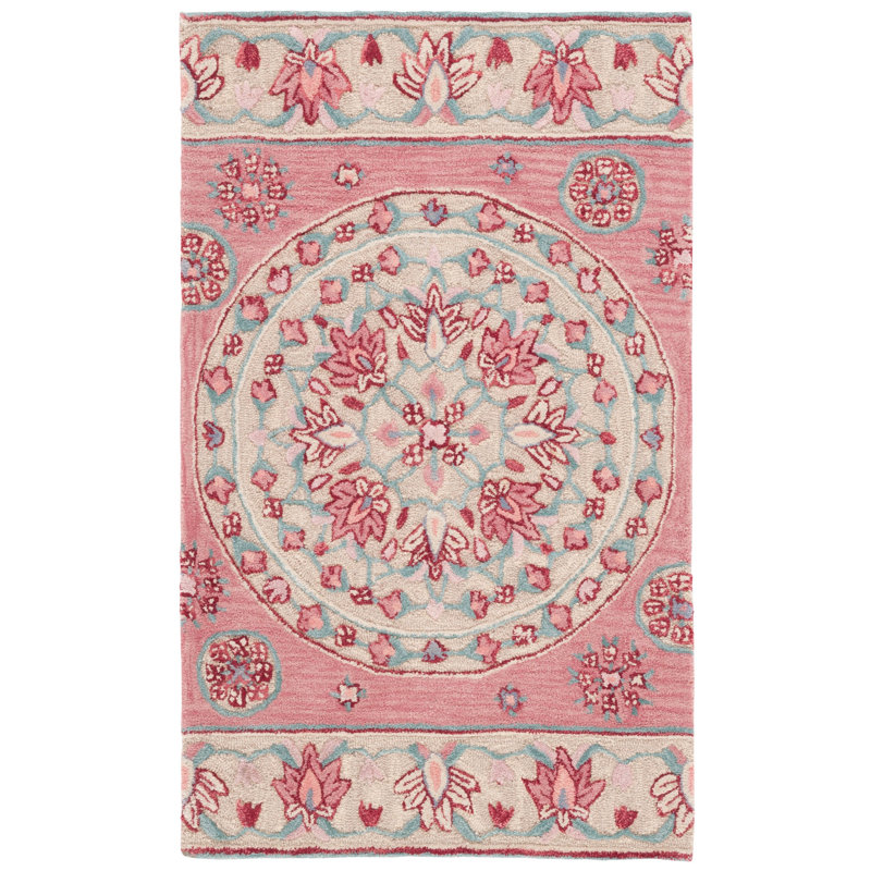 Eatonville Hand Tufted Wool Floral Rug, Rectangle 3' x 5'