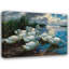 «Enten am See [Ducks by a Lake]» par Alexander Koester - Art mural sur toile tendue avec châssis-208755296