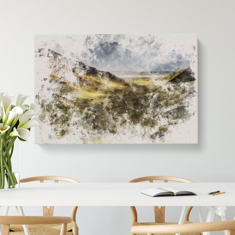 Glangesh Pass In Ireland - Wrapped Canvas Print, 35cm H x 50cm W x 3cm D