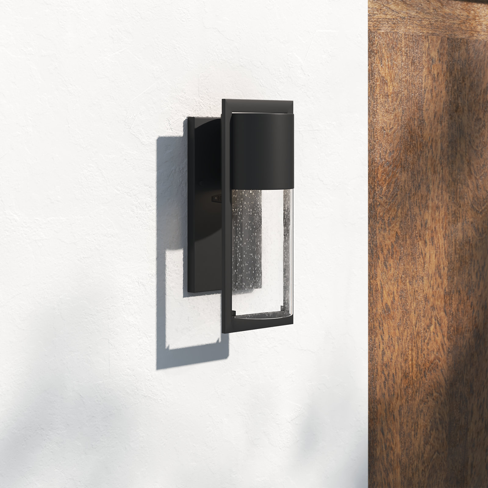 Bandit Outdoor Sconce, Black, Incandescent, Medium