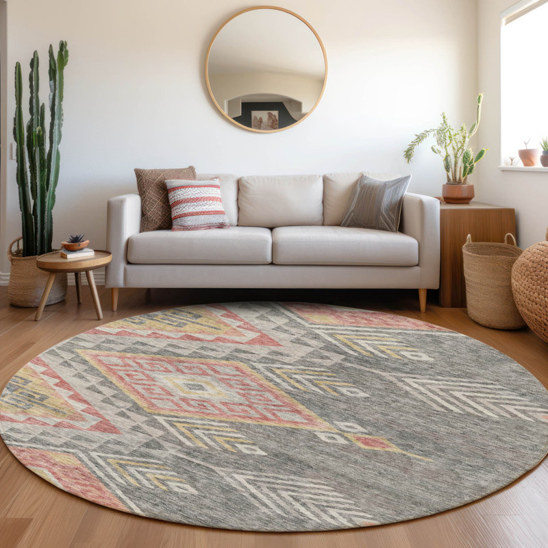 Tapis intérieur / extérieur gris Harmony , 8 pi x 8 pi