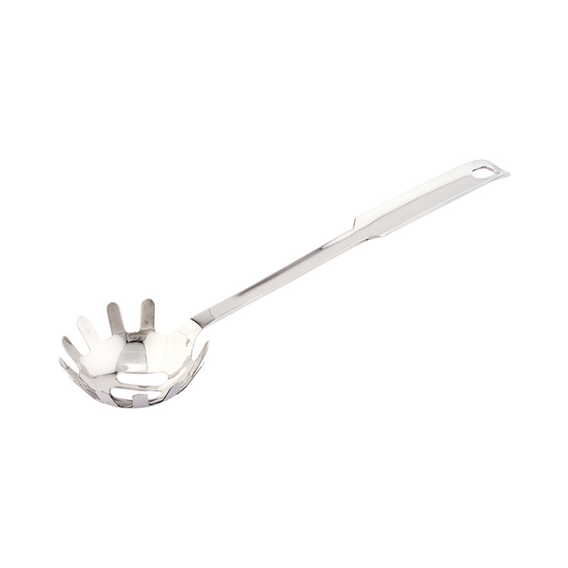 Service à pâtes de 13 pouces pour restaurant, 1 fourchette à spaghetti résistante à la chaleur - Poignée ergonomique, cuillère à nouilles en acier inoxydable, four à pâtes pour la cuisson des nouilles, durable