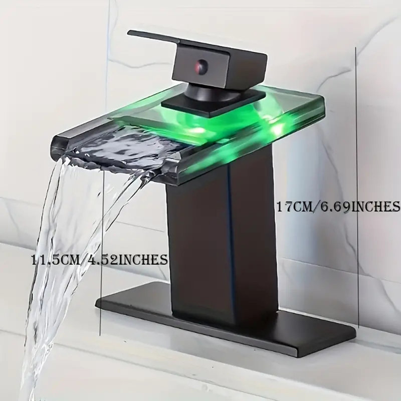 Deck Single-handle Bathroom Faucet, Matte Black