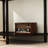 Unique Half Moon Design End Table With Sliding Rattan Door,Elegant Semi-Circle Entryway