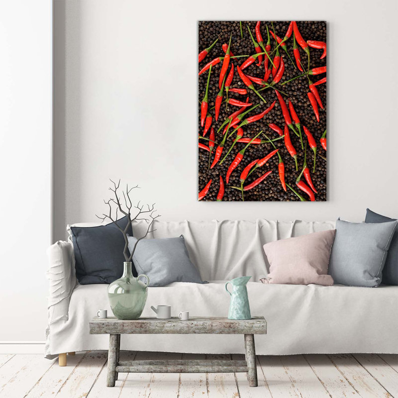 Chilli Peppers - Wrapped Canvas Print