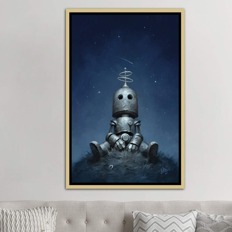Décoration murale pour enfants Interval, H 60 po x l 40po x P 1,5 po, Toile encadrée d'or