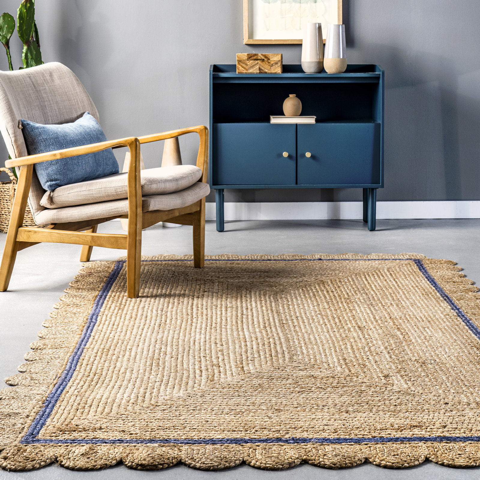 Hand-Braided Jute Rug, Rectangle 8' x 10'