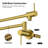 Kichae Folding Kitchen Faucet Wall Mount Pot Filler-89496328