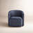 Armino Midnight Faux Leather Swivel Barrel Chair-1070871141