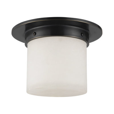 Mineral 8-in Brass Flush Mount