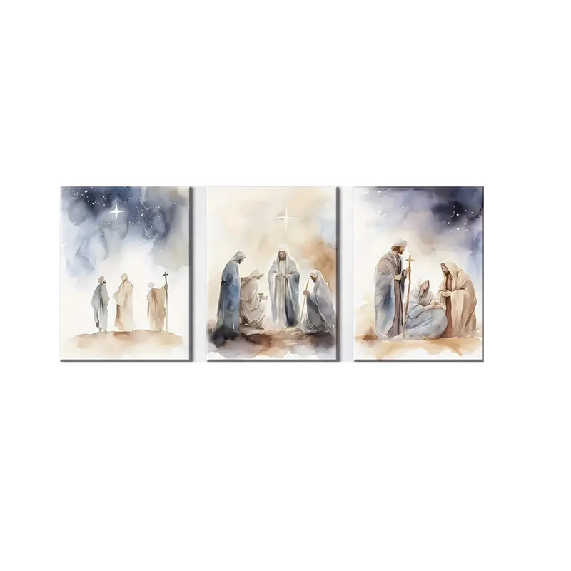 3 Piece Wrapped Canvas Wall Art