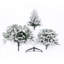 Sapin de Noël artificiel enneigé avec base en métal