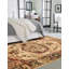 Tapis abstrait brun / rouge Alameda-2054621494