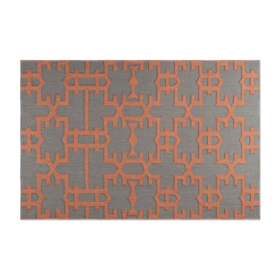 Tapis brun intérieur et extérieur Trellis