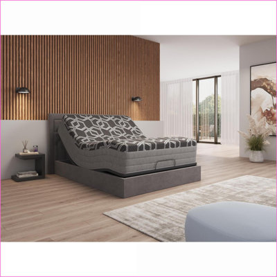 Mattresses 14\" Ultra Plush Twin Hybrid Mattress with Ice Cover &amp; Copper Gel Foam | Black | Foam+Spring