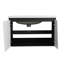 Meuble-lavabo mural flottant 32 po avec lavabo simple et porte d'armoire à fermeture en douceur 32 po
