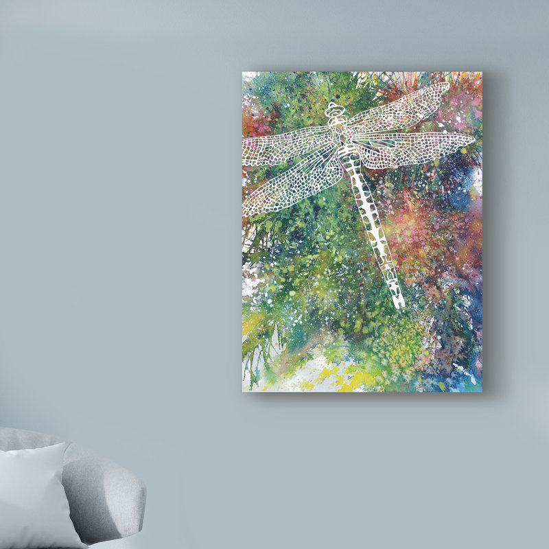 «Dragonfly 1» par Michelle Faber, reproduction sur toile, H 47 po x l 35 po x P 2 po