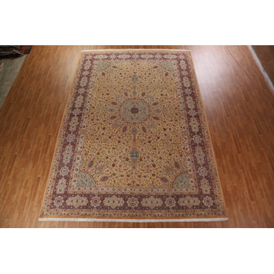 One-of-a-Kind 11'5" X 16'2" New Age Wool Area Rug in Rust