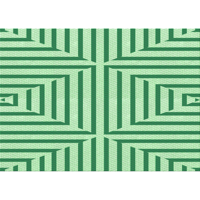 Tapis 100% motif lavable à la machine 2989 pat1475-GRN, Rectangle 3 pi x 5 pi