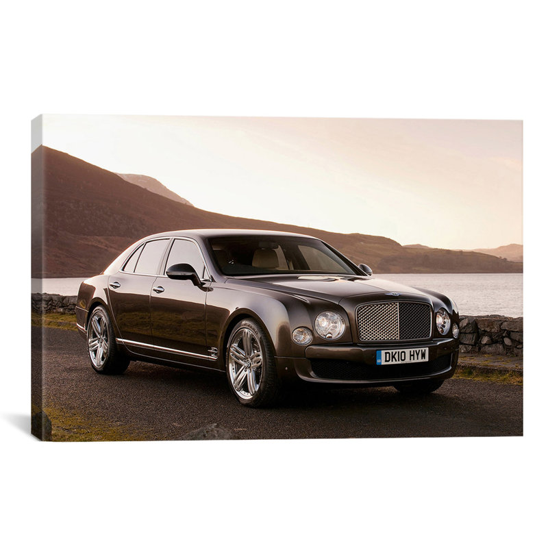 «Bentley Mulsanne» par Lyall, reproduction de photo sur toile, H 26 po x l 40 po x P 0,75 po