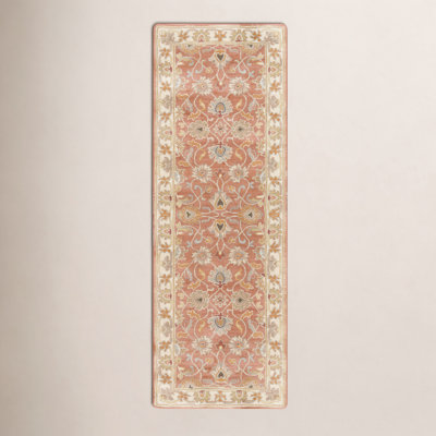 Arden Orange Hand-Tufted Wool Floral Rug