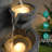 33" Modern 4-Tier Water Fountain with LED Lights, Resin Pebble Tabletop Cascading Waterfall Decor, Weather-Resistant Outdoor Feature