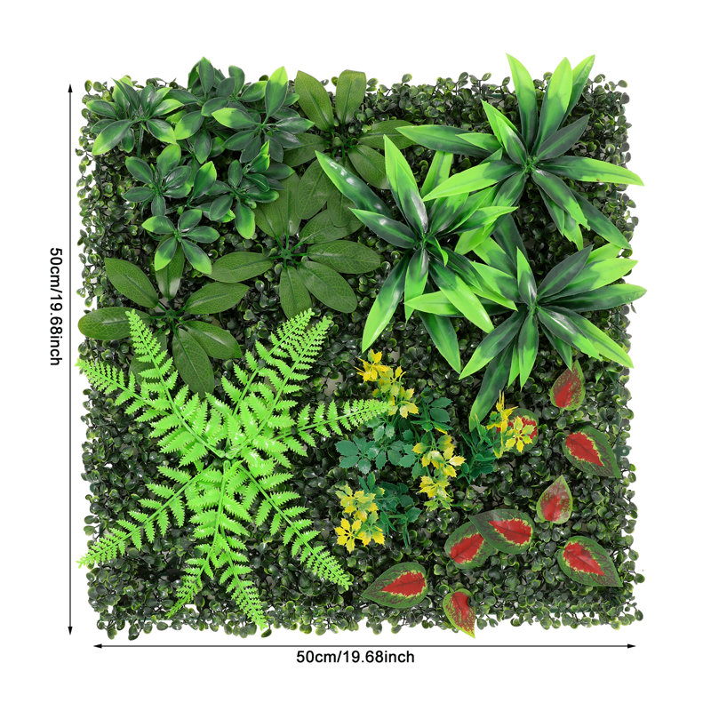 12 panneaux muraux de verdure artificielle