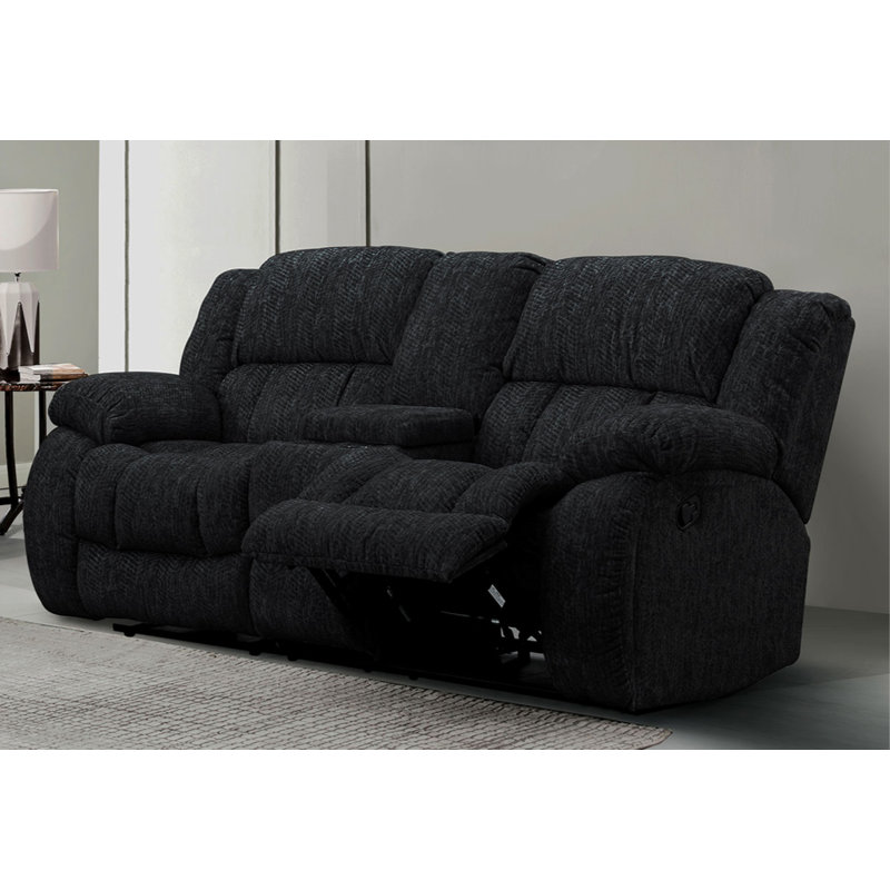 Causeuse inclinable STONIC, Noir, noir, noir, noir