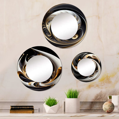 Dionni Metal Round Mirror