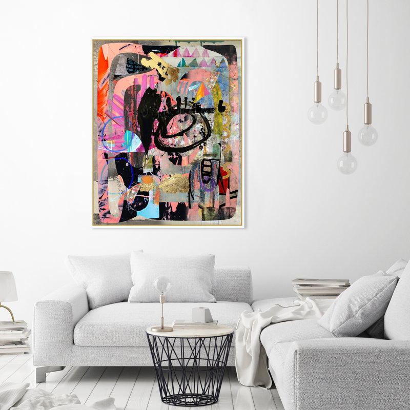 Masked Up, 26.75" H x 21.75" W, No Mat, Gilded Gold Floater Framed Canvas