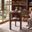 Table de bout en bois d'hévéa massif avec tablette de rangement et petite table d'appoint à 2 niveaux pour le salon, la chambre à coucher
