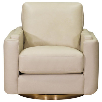 Fauteuil pivotant en cuir Fleishman