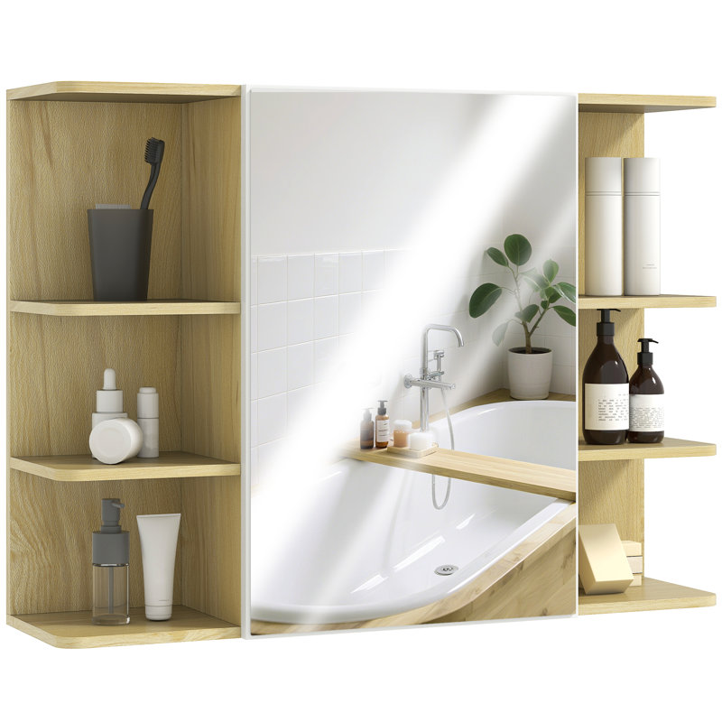 31.5mm W 23.2mm H Wall Mounted Required Medicine Cabinet Mirror