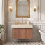 Wall Mounted Single Double Single Vanity Bathroom Vanity With Solid Surface Top-1436834486