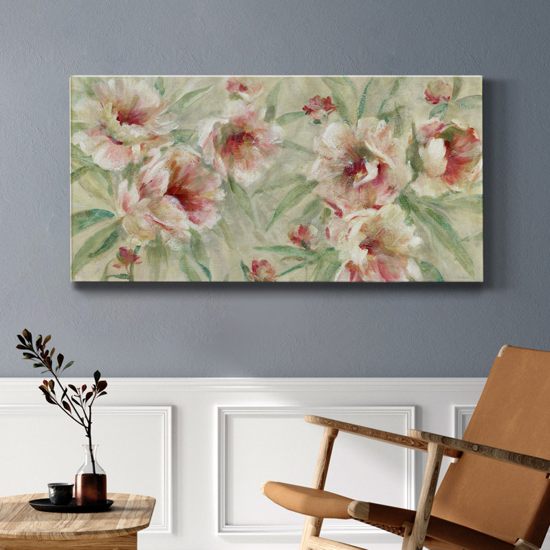 Peony Pleasure - impression sur toile tendue, H 40 po x l 20 po x P 1,5 po