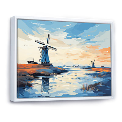 «Holland Wind Turbine Meadows III - Wind Turbines», art mural