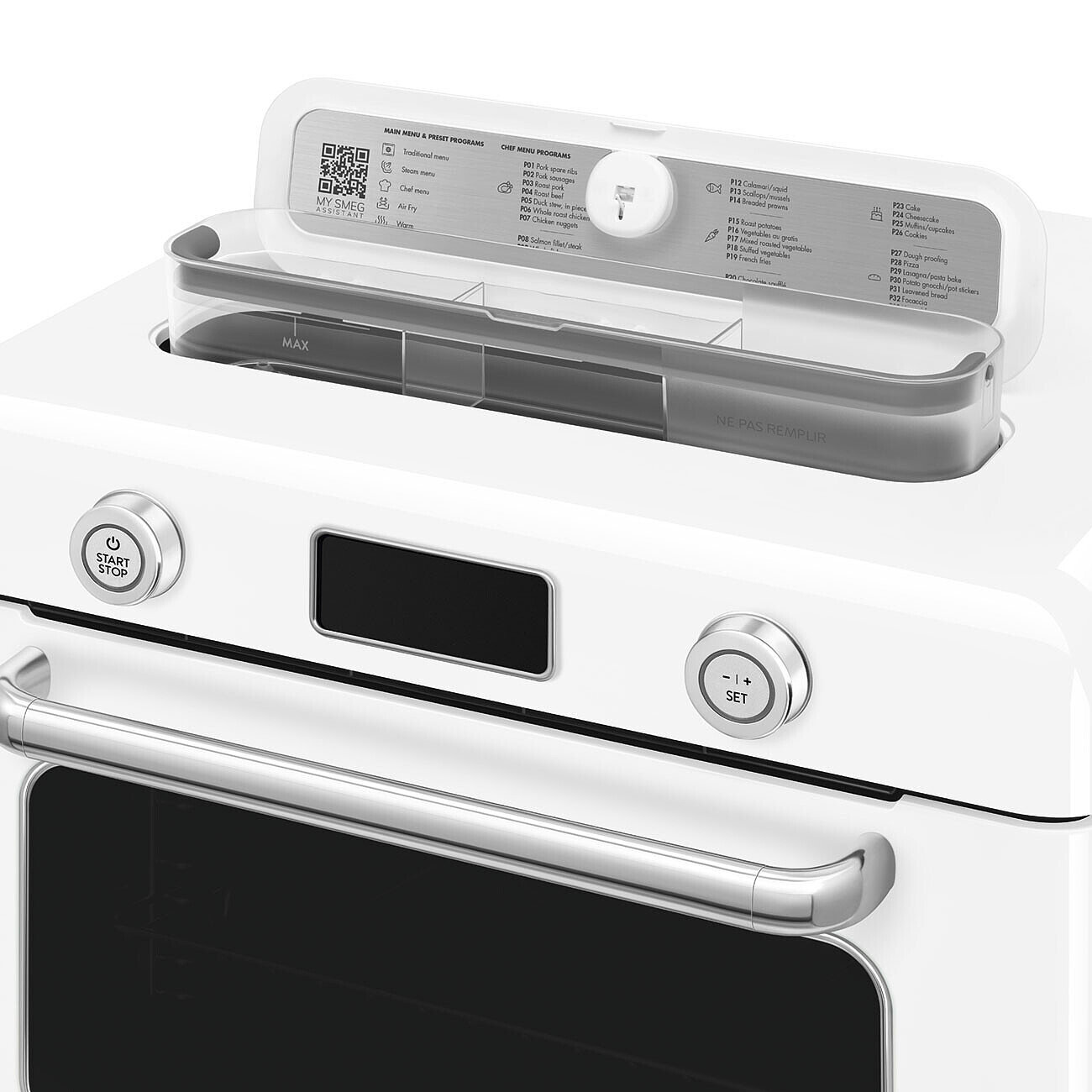 Combi Air Fry Oven with Steam, White Glossy