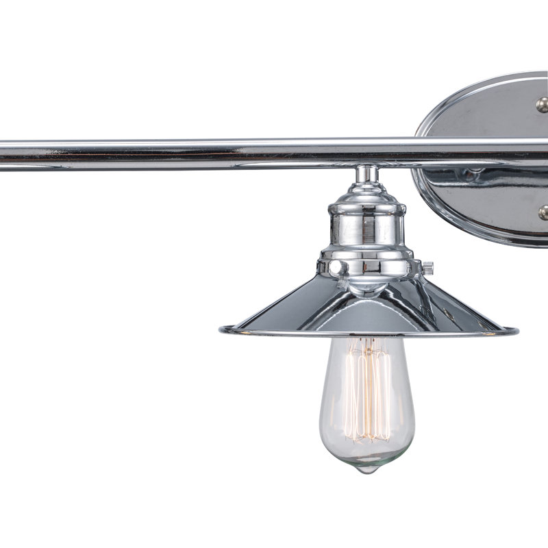 Éclairage de meuble-lavabo à 4 lumières d'intensité variable Kiesel, Chrome poli