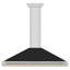 Zline 48 In. Autograph Edition Stainless Steel Range Hood With Black Matte Shell-686968245