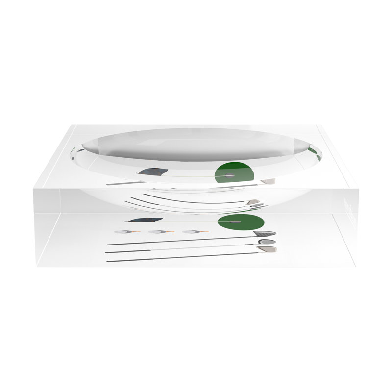 Square Abstract Decorative Tray, 8"W x 8"D x 2"H