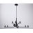 Lluviana 12 - Light Steel Dimmable Modern Linear Chandelier