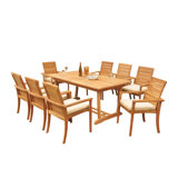Algrave Outdoor 9 - Piece Teak Dining Set