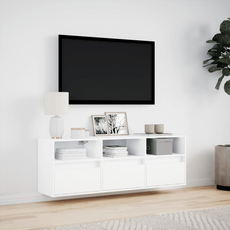 Dallton Unfinished TV Stand, 130cm, White