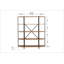 Baugus 155cm H x 139cm W Standard Bookcase