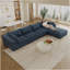 Boneless Cloud Sofa,Corduroy Fabric,Deep Seat Couches,Double-Layer Design,Removable Cushion-2111925470-2111925464