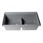 33.86'' L Double Bowl Granite Kitchen Sink-95312610